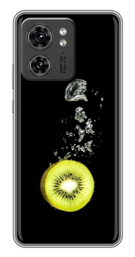 Чехол с печатью "Киви на черном" для Motorola Edge 40 Pro