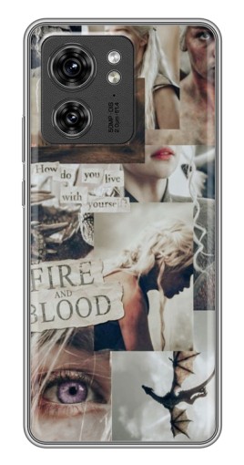 Чехол с картинкой "Коллаж Дейнерис" для Motorola Edge 40 Pro
