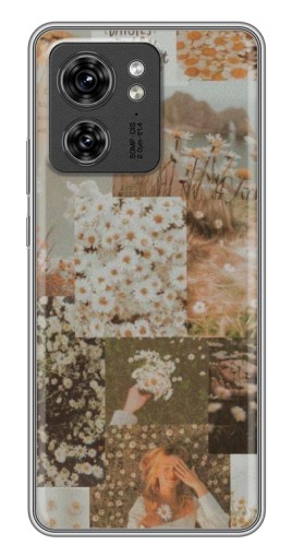 Чехол с печатью "Коллаж ромашек " для Motorola Edge 40 Pro