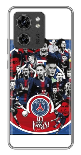 Чехол с картинкой "Команда PSG" для Motorola Edge 40 Pro