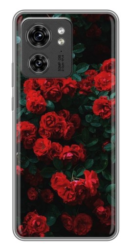 Силиконовый чехол с изображением "Красные розы" для Motorola Edge 40 Pro