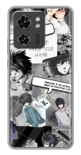 Чехол с картинкой "L - Death note" для Motorola Edge 40 Pro