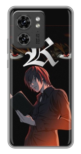Силиконовый чехол с изображением "Лайт Ягами Death Note" для Motorola Edge 40 Pro