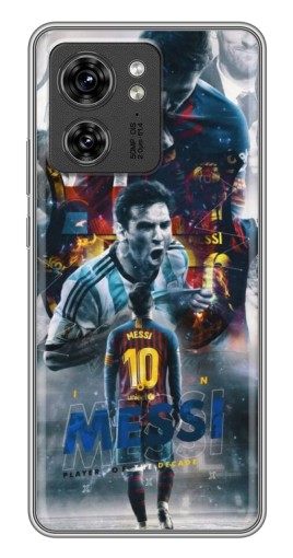 Силиконовый чехол с изображением "Легендарный Месси" для Motorola Edge 40 Pro