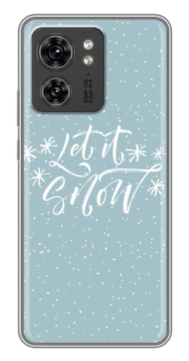 Чехол с печатью "Let it Snow" для Motorola Edge 40 Pro