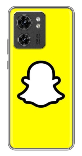 Чехол с принтом "Лого Snapchat" для Motorola Edge 40 Pro