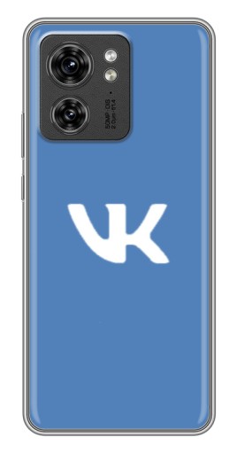 Чехол с картинкой "Лого ВК" для Motorola Edge 40 Pro
