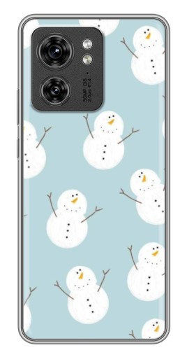 Чехол с печатью "Маленькие снеговики" для Motorola Edge 40 Pro