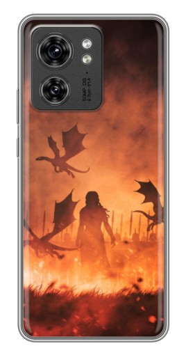 Силиконовый чехол с изображением "Мать драконов" для Motorola Edge 40 Pro
