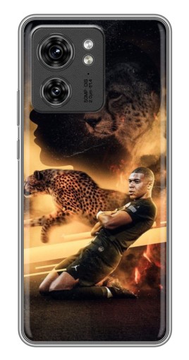 Чехол с печатью "Мбаппе пантера" для Motorola Edge 40 Pro