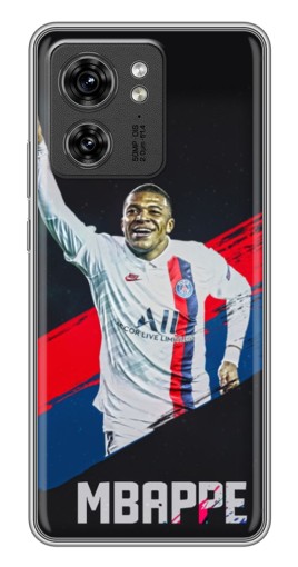 Силиконовый чехол с изображением "Mbappe в ПСЖ" для Motorola Edge 40 Pro