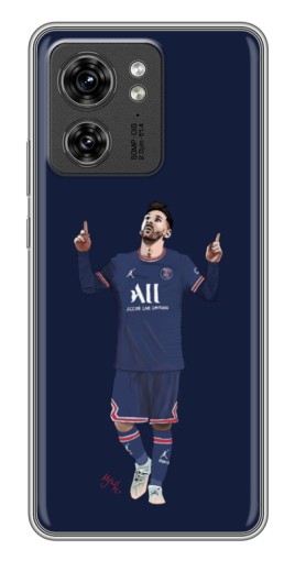 Чехол с печатью "Месси в ПСЖ" для Motorola Edge 40 Pro