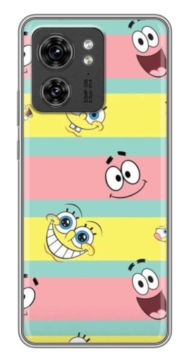 Чехол с печатью "Мордашки" для Motorola Edge 40 Pro