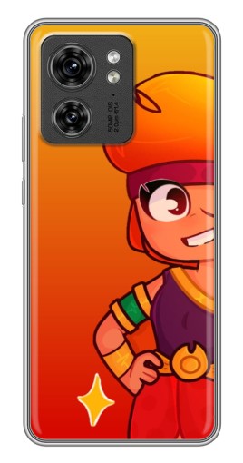 Силиконовый чехол с изображением "Мультяшная Амбер" для Motorola Edge 40 Pro