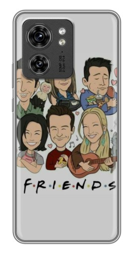 Чехол с печатью "Мультяшные Друзья" для Motorola Edge 40 Pro