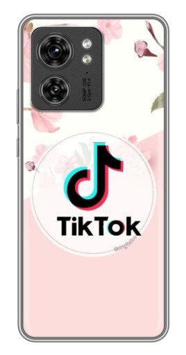 Силиконовый чехол с изображением "Нежный принт" для Motorola Edge 40 Pro