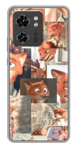 Силиконовый чехол с изображением "Ник Крутихвост" для Motorola Edge 40 Pro