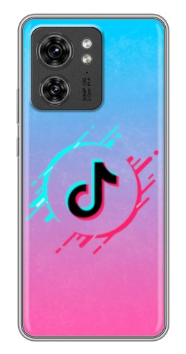 Чехол с картинкой "Нота ТикТок" для Motorola Edge 40 Pro