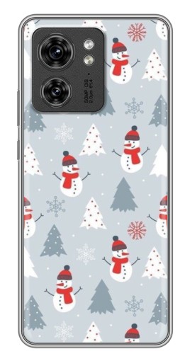 Чехол с картинкой "Новогодний фон" для Motorola Edge 40 Pro