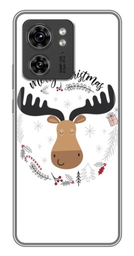 Чехол с принтом "Новогодний олень" для Motorola Edge 40 Pro