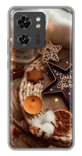 Чехол с печатью "Новогодняя атмосфера" для Motorola Edge 40 Pro