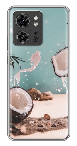 Чехол с картинкой "Половинки кокоса" для Motorola Edge 40 Pro