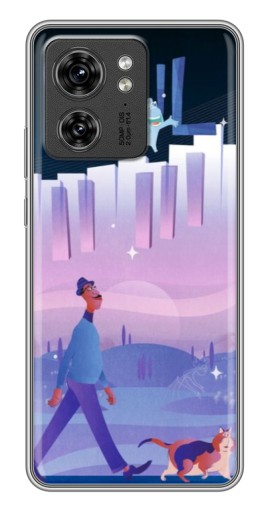 Силиконовый чехол с изображением "Постер к мультику" для Motorola Edge 40 Pro