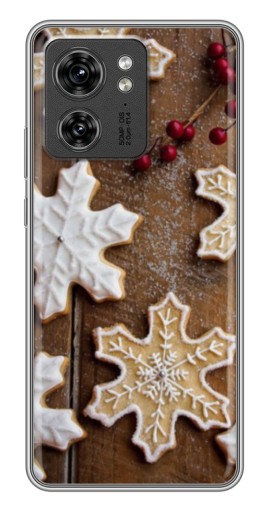 Чехол с принтом "Пряники снежинки" для Motorola Edge 40 Pro