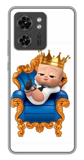 Силиконовый чехол с изображением "Ребенок Король" для Motorola Edge 40 Pro