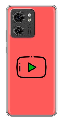 Чехол с принтом "Рисованная кнопка" для Motorola Edge 40 Pro