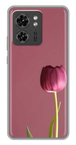 Силиконовый чехол с изображением "Розовый тюльпан" для Motorola Edge 40 Pro