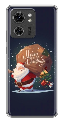 Чехол с принтом "Санта с подарками" для Motorola Edge 40 Pro