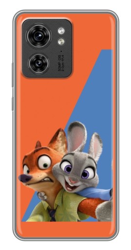 Силиконовый чехол с изображением "Селфи" для Motorola Edge 40 Pro