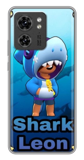 Силиконовый чехол с изображением "Shark Leon" для Motorola Edge 40 Pro
