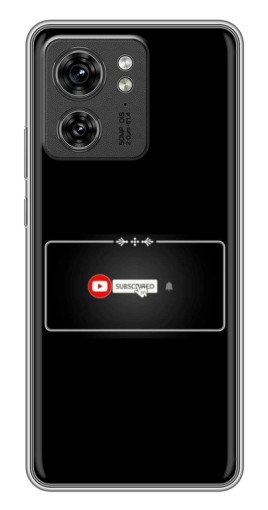 Силиконовый чехол с изображением "subscribed" для Motorola Edge 40 Pro