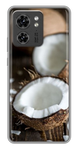 Силиконовый чехол с изображением "Свежий кокос" для Motorola Edge 40 Pro