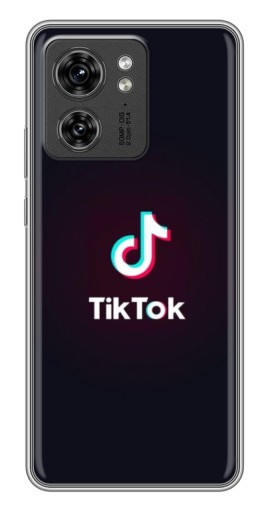 Чехол с картинкой "TikTok темный" для Motorola Edge 40 Pro