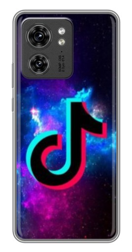 Силиконовый чехол с изображением "ТикТок в космосе" для Motorola Edge 40 Pro