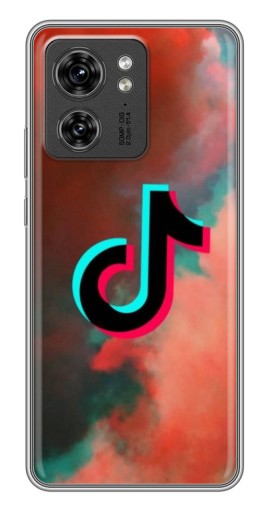 Чехол с печатью "ТикТок в тучах" для Motorola Edge 40 Pro