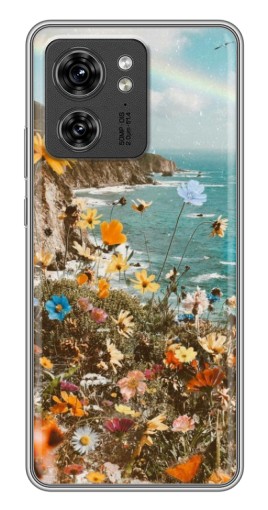 Чехол с печатью "Яркие полевые цветы" для Motorola Edge 40 Pro