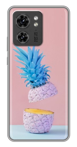 Силиконовый чехол с изображением "Яркий ананас" для Motorola Edge 40 Pro