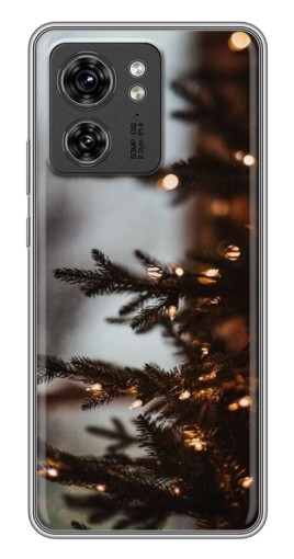 Силиконовый чехол с изображением "Елка с гирляндой" для Motorola Edge 40 Pro