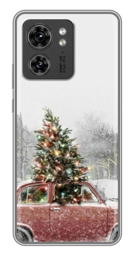 Силиконовый чехол с изображением "Елка в машине" для Motorola Edge 40 Pro