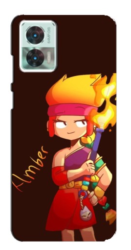 Чехол с картинкой "Amber с факелом" для Motorola Edge 30 Neo
