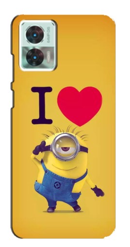 Чехол с печатью "I Love Minion" для Motorola Edge 30 Neo
