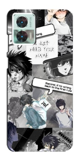 Чехол с картинкой "L - Death note" для Motorola Edge 30 Neo