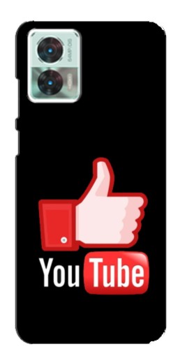 Силиконовый чехол с изображением "Лайк YouTube" для Motorola Edge 30 Neo