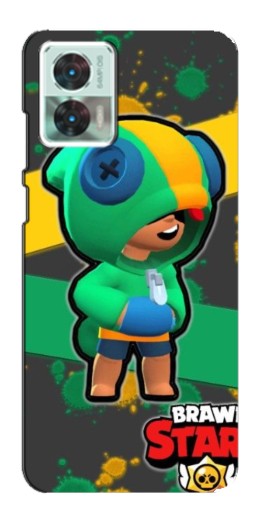 Силиконовый чехол с изображением "Leon Brawl Stars" для Motorola Edge 30 Neo