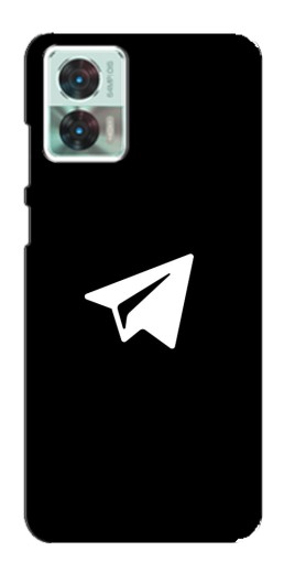Чехол с печатью "Лого Телеграм" для Motorola Edge 30 Neo