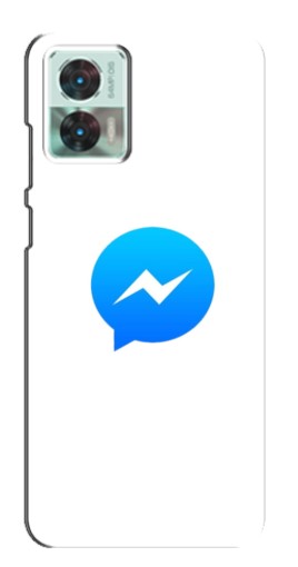 Чехол с картинкой "messenger logo" для Motorola Edge 30 Neo